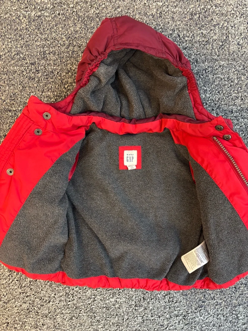 BabyGap Puffer Hooded Jacket 6-12mo